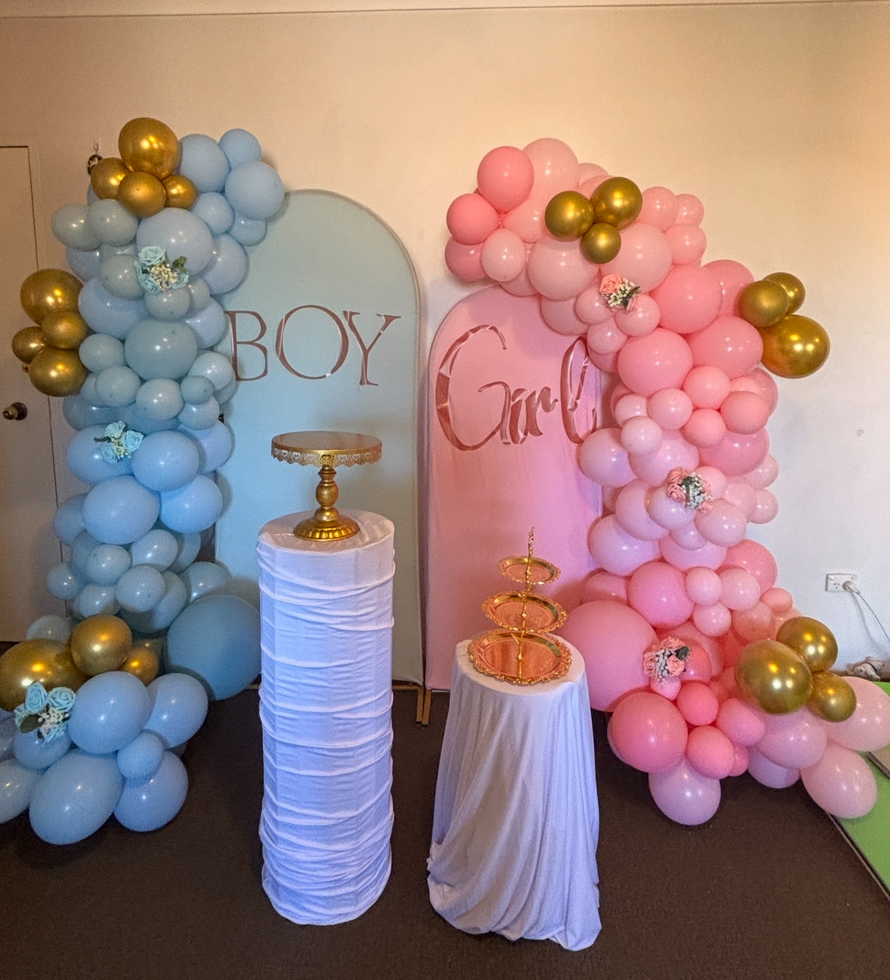 Gender Reveal Setup 1